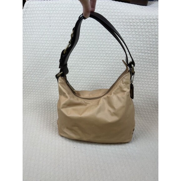 Cole‎ Haan Boho Bag Tan Brown Strap Leather Shoulder Bag | *FLAW* - Picture 1 of 16